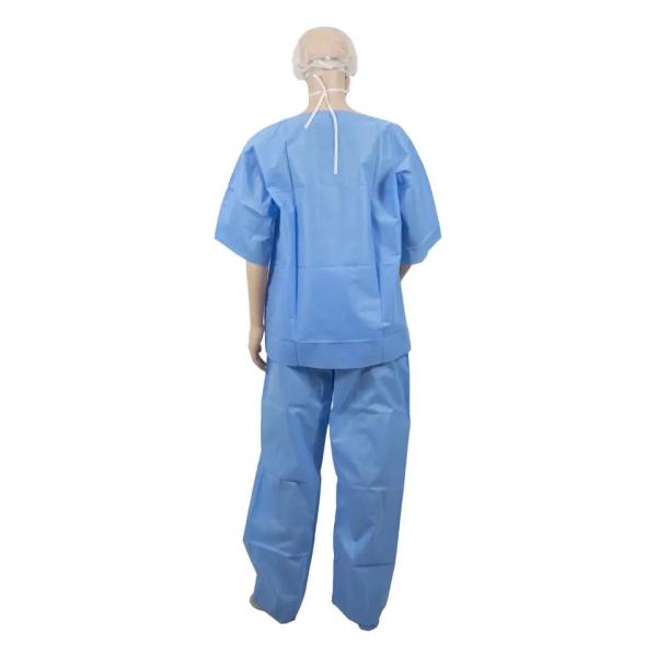 Disposable medical nurse pajamas patient's shirts and pants scrub suit patient gown