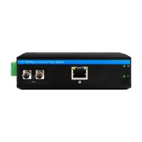 Mini Rugged Unmanaged Media Converter Gigabit ST Fiber 30km Dual DC12V