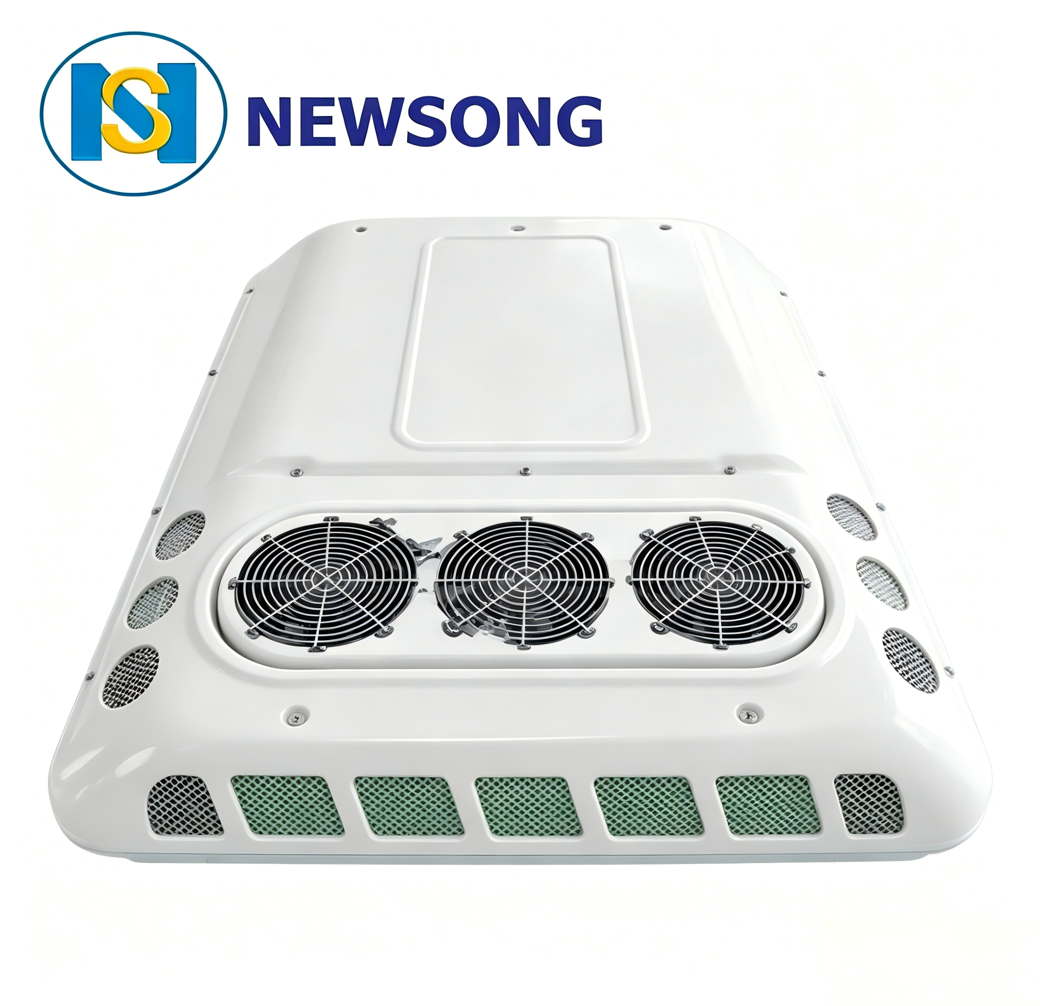 3 Fans Bus Roof Mounted Air Conditioner 22Kw 3200m3/H Rooftop AC System Temperature Control
