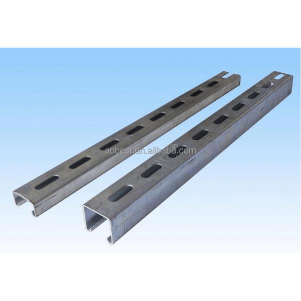 Galvanized Steel Uni Strut Channel with 41mm Side Rail Height and Heavy Load Capacity
