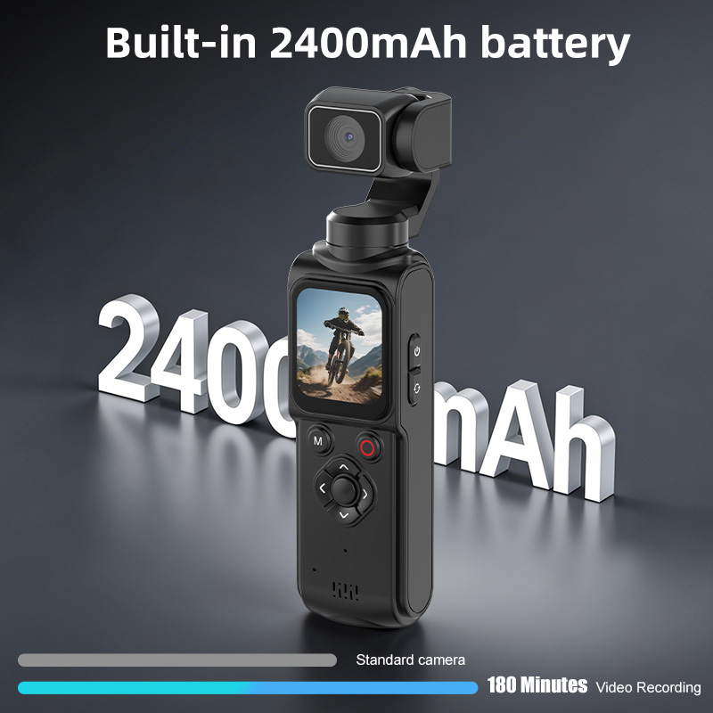 Hot Selling 330 Auto Tracking Gimbal Camera 4K Handheld Pocket Cam 1.7 Inch Touchscreen WiFi Transfer MicroSD 32GB for Vlog