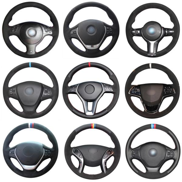 Customized Hand Stitching Steering Wheel Cover for BMW 5 Series i5 G60 G61 2023 2024