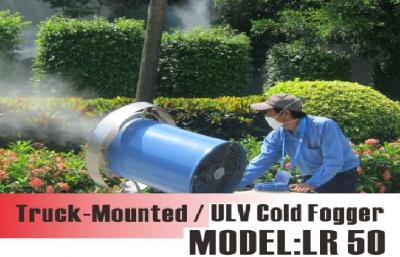 Battery Powered Rechargeable ULV CCold Fogging Machine , High Pressure Centrifugal Fan