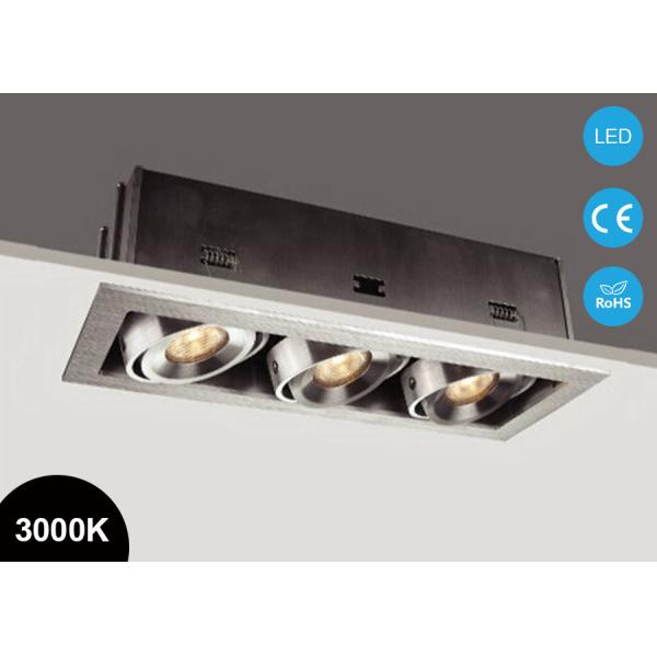 Ajudstable LED Downlights Triple Head 21W COB Square LED Recessed Light Five Years Warranty