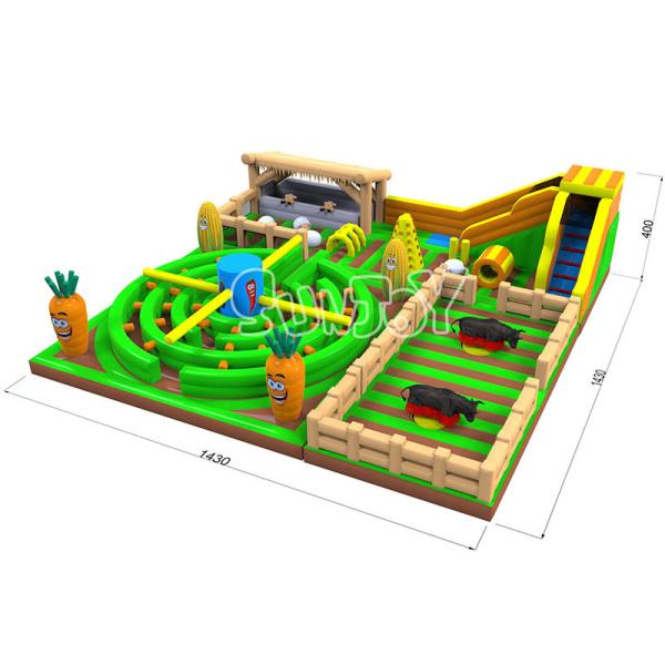 14.3*14.3*4m Inflatable Play Park Jumping Bounce Castle