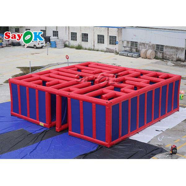 Лабиринт лабиринта масленицы 10x10x3m раздувных командных игр коммерчески на открытом воздухе раздувной