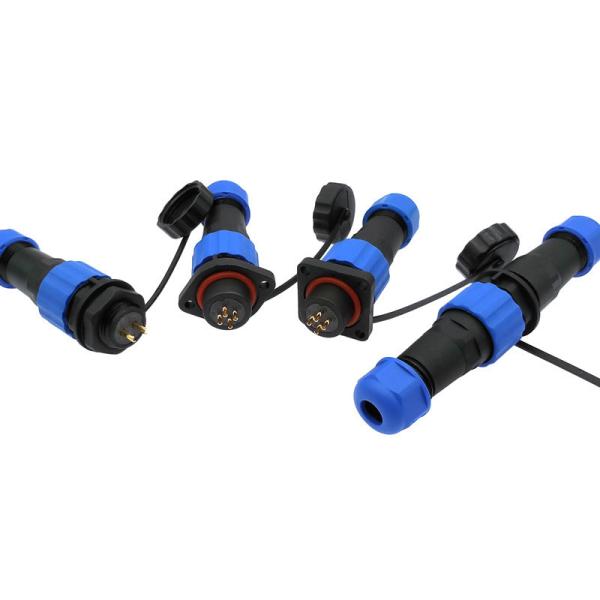 SP13 IP68 Industrial Electrical Connector Waterproof thermoplastic PPS Insulator