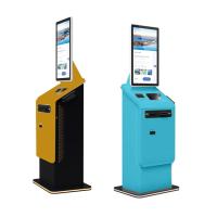Écran tactile Crtly Self Service Booth Imprimante facture Paiement en espèces Kiosques lave-auto Self Check In Kiosque