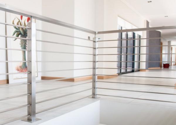Indoor Stainless Steel Railing With Powder Coating / Spray Paint Surface Treatment