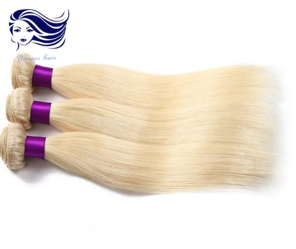 Extensões coloridas brilhantes do cabelo humano, extensões louras do cabelo humano