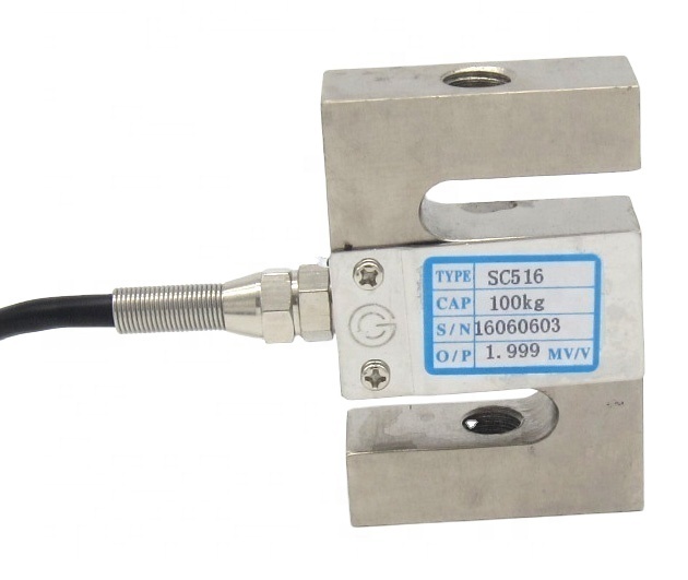 2.0±0.004mV/V Rated Output SC516 Tension Sensor S Beam Load Cell 50KN 5Ton for