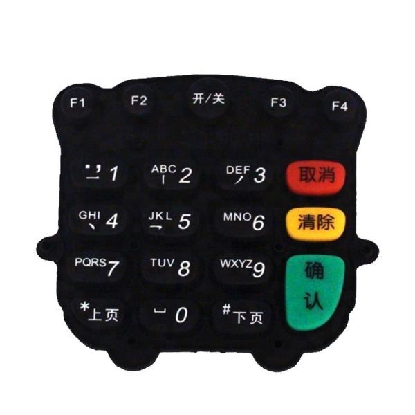 Interruptor de teclado POS de borracha de silicone personalizado para máquinas numéricas