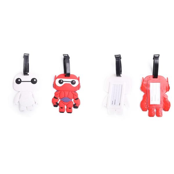 Wholesale Travel Baggage Bag Tag Personalized Custom silicone soft pvc cartoon Luggage Tag