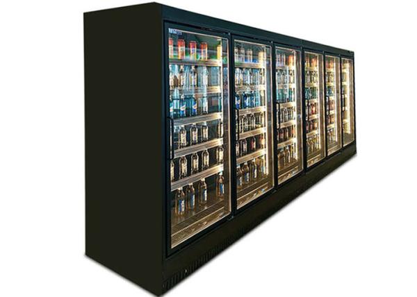 Compressor remoto descongelamento automático multideck refrigerador de exibição de refrigerante para hotel