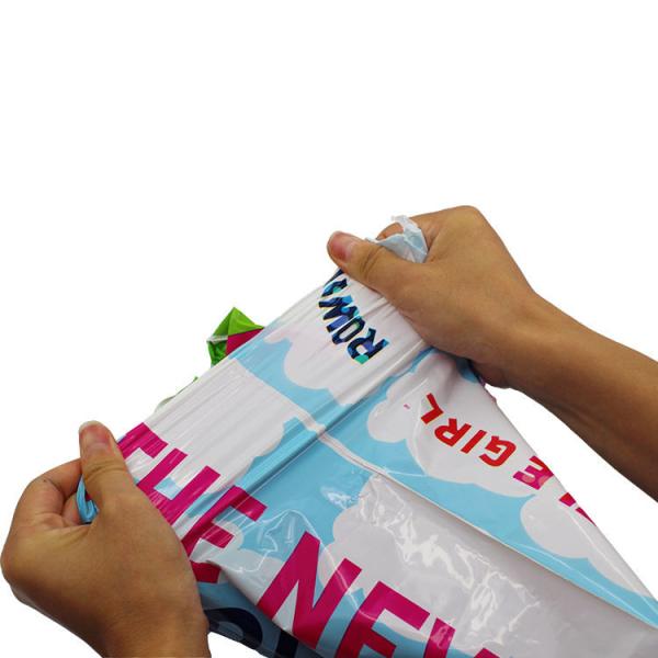 Tie Closure Recycled Plastic Mailing Bags Eco Friendly 0.03-0.1mm