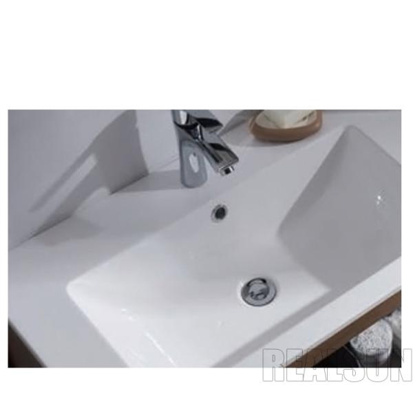 Single Sink Style Metal Frame Bathroom Wash Basin Home Cabinet Hotel Home Center
