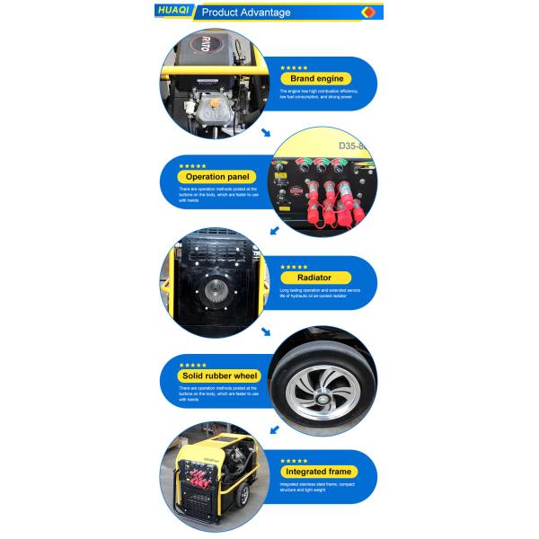 Гидравлическая земляная шлифовка 35 HP Гидравлическая электростанция с емкостью гидравлического бака 17,2 л