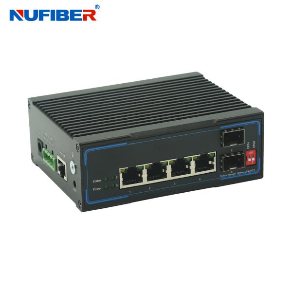 10 / 100 / 1000 / 10000M SFP Industrial Managed Ethernet Switch With POE RJ45 Managed Industrial Switch