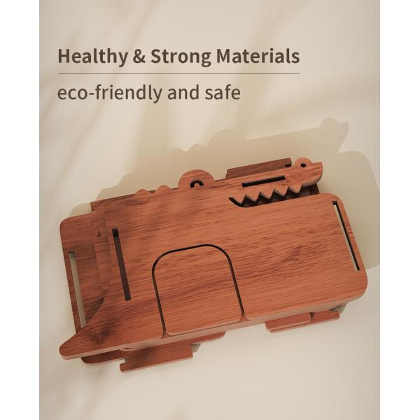Pet House for Cats Crocodile Wooden Cat House Indoors Cat Bed House 57*32.5*33cm