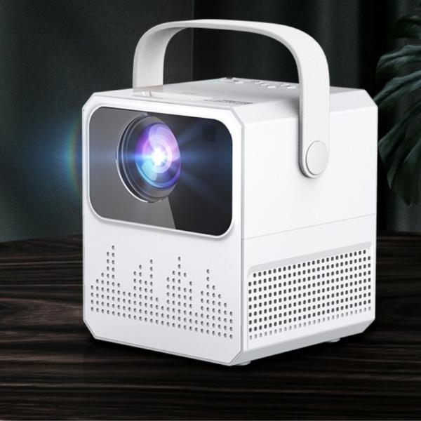 4K LCD T2 Mini Projector 3.5mm Audio Projection Distance 1.2-3.8m
