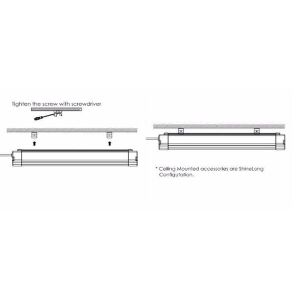 Damp Proof Commercial LED Emergency Lights 60W For Storehouse Workhouse IP66