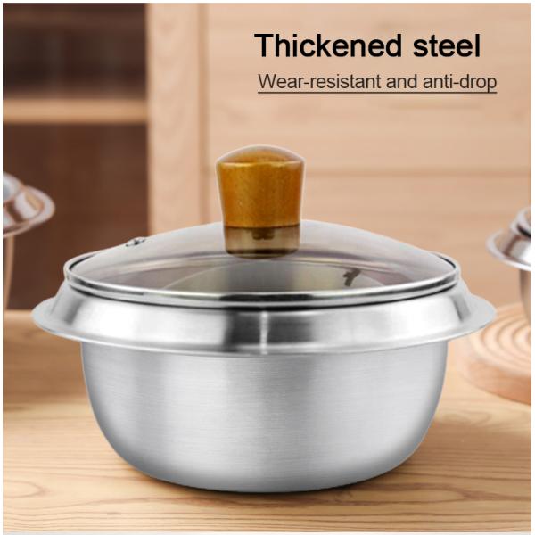 Высококачественная еда варя набор бака запаса ресторана нержавеющей стали 18cm 20cm 22cm бака 304 варя бак