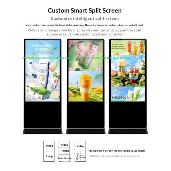 Linux Operating System Digital Signage with 4000 1 Contrast Ratio Enabling Clear Bright Visuals and Easy Content Updates