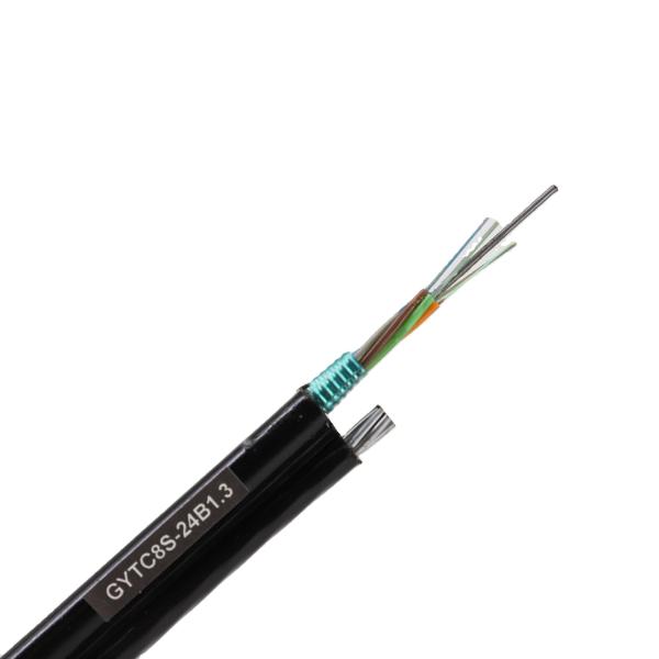 HDPE GYTC8S Figure 8 Fiber Cable 24core Single Mode Optical Cable