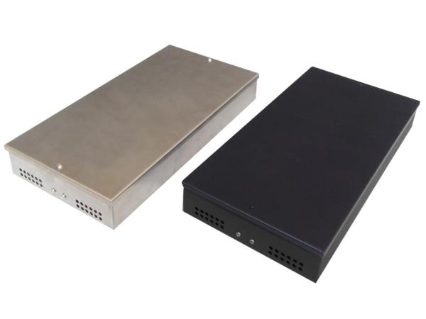 Outdoor Fiber Optic Termination Box 24 Fiber Splicing Distribution Box Black Beige