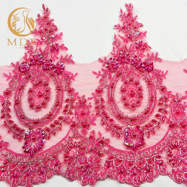 Bridal украшение отбортовывая вышивку отделки шнурка тяжелую Handmade красочную