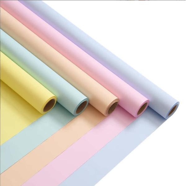Plain Porcelain Matte Film 58*58cm Waterproof Pearlized Film DIY Wrapping Paper Roll Flower Wrapping Frosted Matte Paper