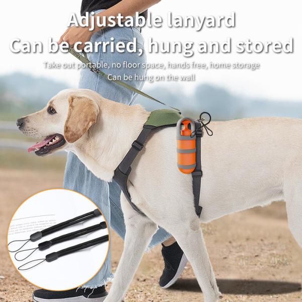 Accesorios para mascotas de plástico Eco-friendly Portable Poop Scooper para perros Naranja