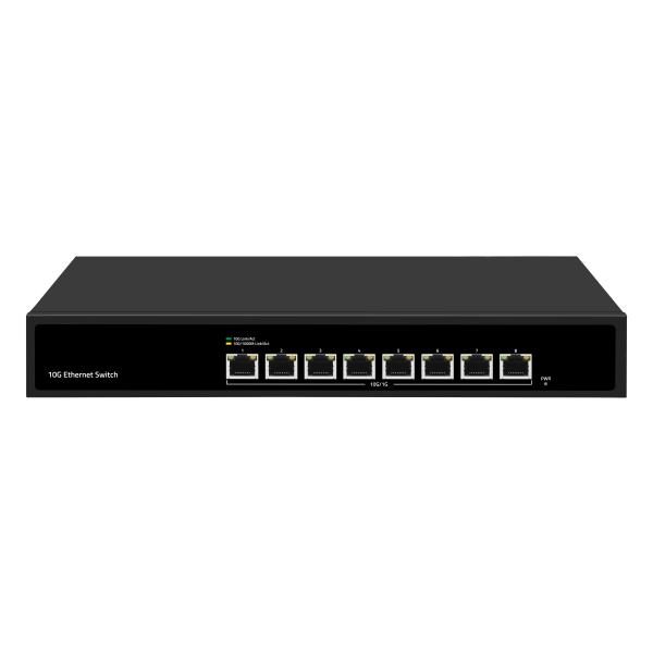 8 Port 10G Ethernet Switch 8*10G Ethernet Ports Support 100/1000M/2500M/5G/10G