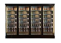 Bar comercial regulado em altura Frigorífico Supermercado Display Freezer Portas múltiplas