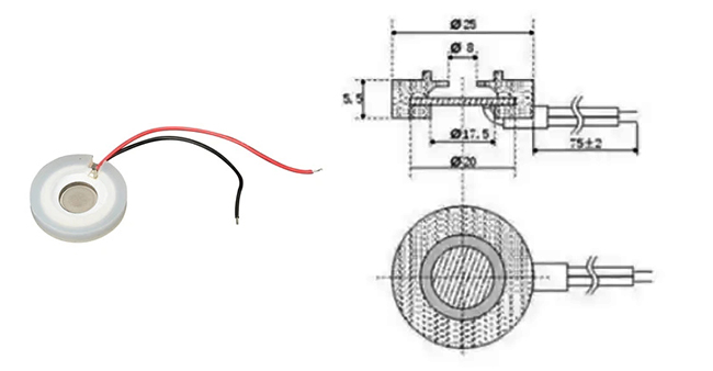 ультразвуковой создатель тумана 113KHz 5000 часов 350ML/H Piezo Fogger