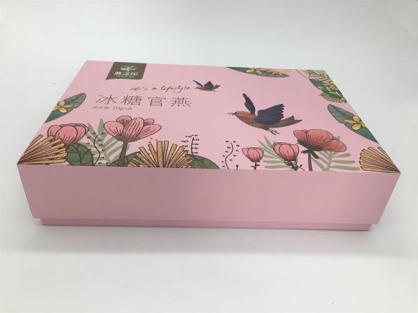 Customized Logo Hot Stamp Paper Gift Bags And Box Set For Gift / Cosmetics