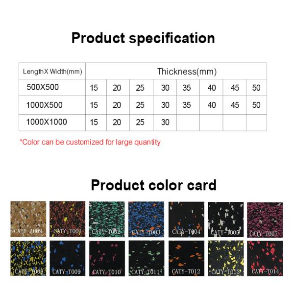 Высокая плотность нескользящих фитнес резиновых полов без плохого запаха