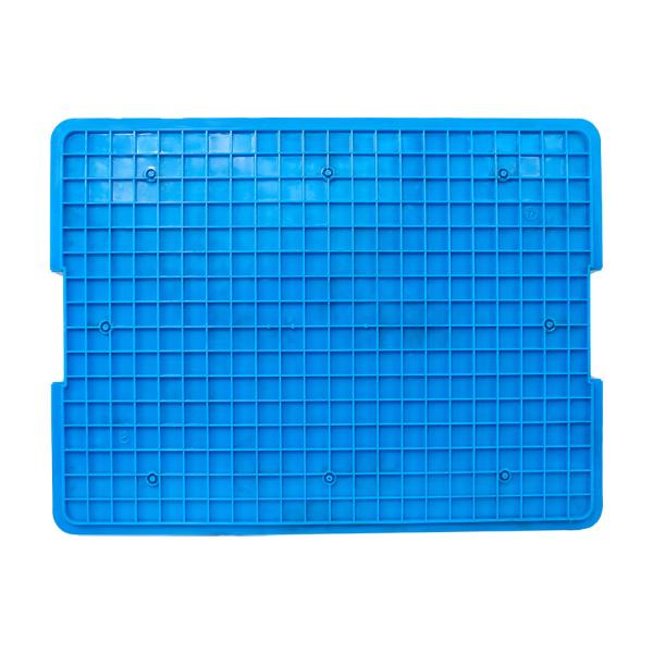 Sturdy and Stackable Blue Plastic Crate for Organized Storage of Bread Crates at Home
