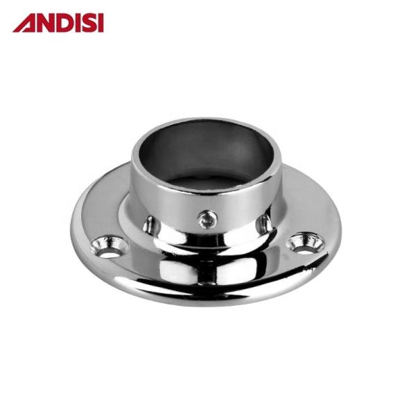Zinc Alloy Closet Rod Support Flanges for Wardrobe Fitting Accessories Mail Packing