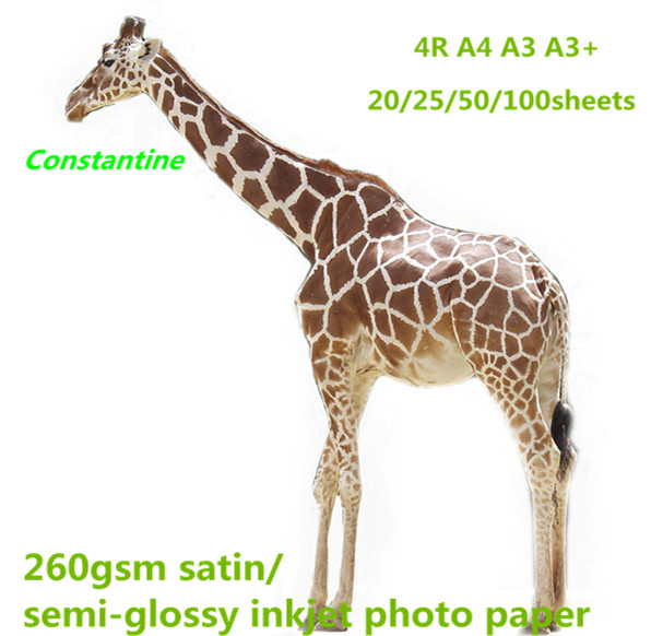 260gsm satin/semi-glossy inkjet photo paper waterproof