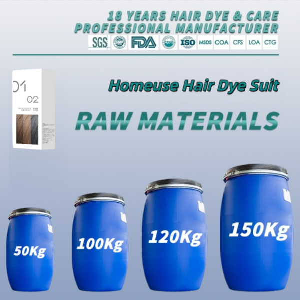 Purestyle Herbal Home Hair Dye Cream Kit Raw Material Ammonia Free with Oxidant Cream OEM Available