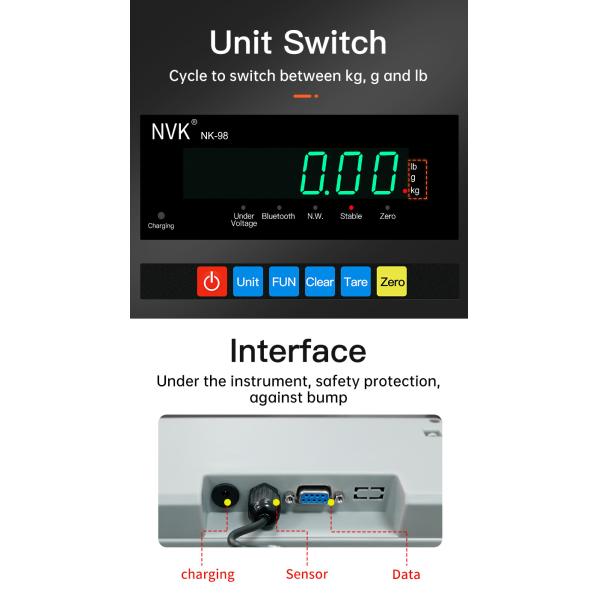 Nvk Hot Selling Portable Handheld Lcd Electronic Postal Scale Platform Shipping 100kg Postal Scale Digital