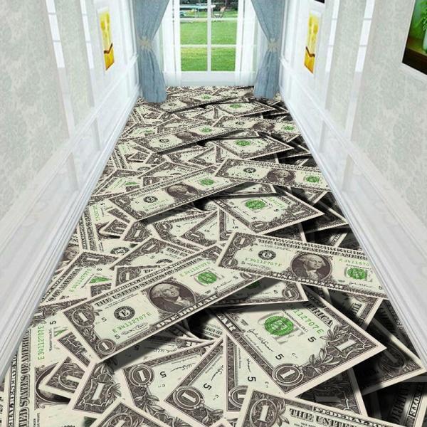 3D Printed Commercial Floor Mat Carpet Runner For Hallway 60cm 80cm 100cm width
