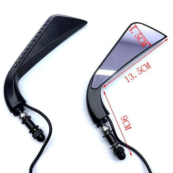 Purpose Motorcycle Sequential LED Turn Light Rear View Mirror for Harley Davidson