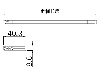 A2516 Energy-saving Drawer Light 5W/M SMD2835/168PCS DC12V/DC24V
