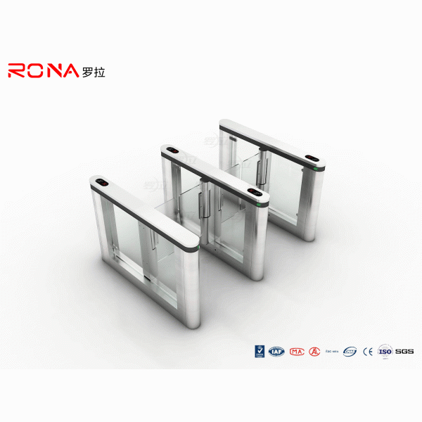 Automated Pedestrian Barrier Gate , Turnstile Security Systems 304 Stainless Steel