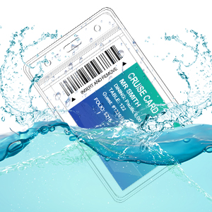 Pack Clear ID Badge Holder With Lanyard Black Lanyards With Vertical Waterproof ID Badge Holder For Office, School, Travel