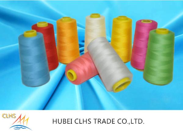 100% Virgin Spun Multi Colored Sewing Thread , Knitting Weaving Polyester Core Spun Thread