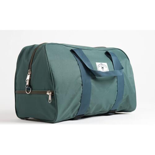 Green Polyester Travel Duffle Bags , Rectangular Sports Duffle Bags For Women