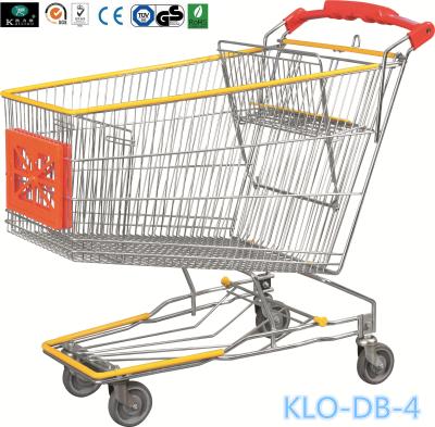 Caddie style Large Capacity Supermarket Lightweight Shopping Trolley / Grocery Shopping Cart